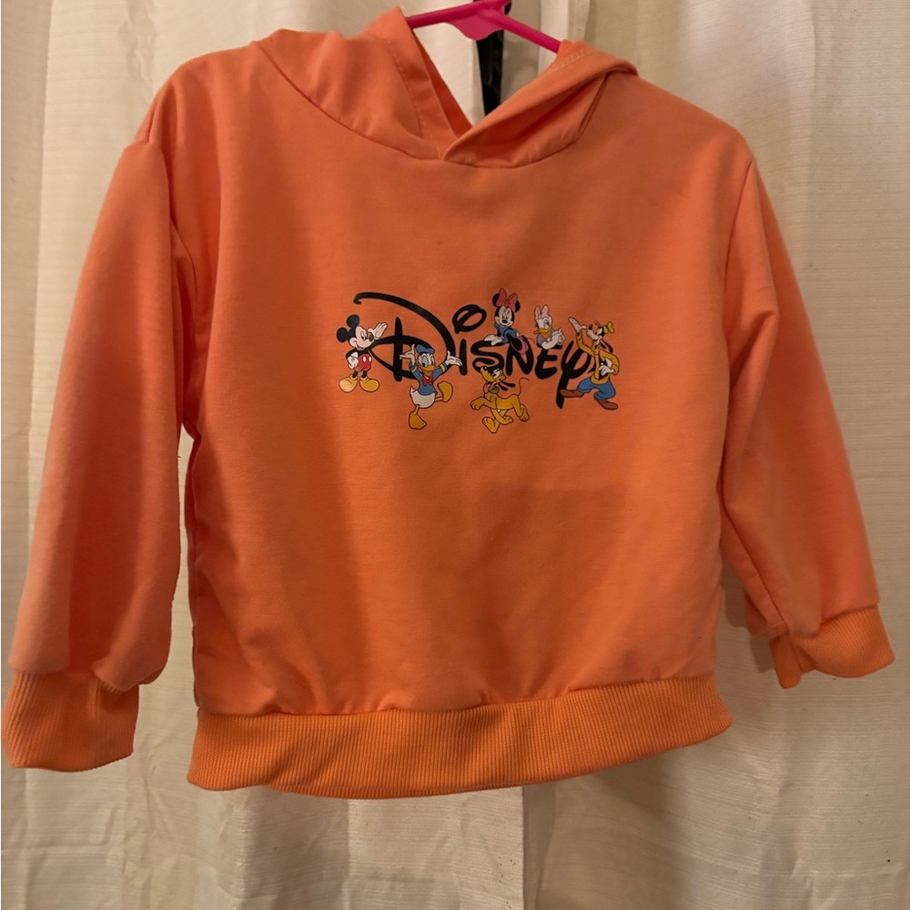 Disney Kids Vibrant Orange Hoodie